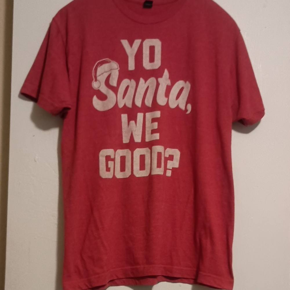 Tultex 'Yo Santa, We Good?' Unisex Christmas Shirt L